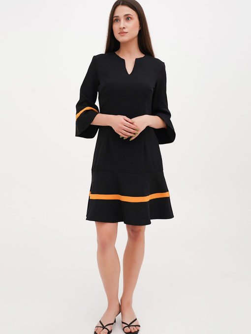 Сарафан Vicolo модель 202-VC-1237_черный_горчичный Фото
