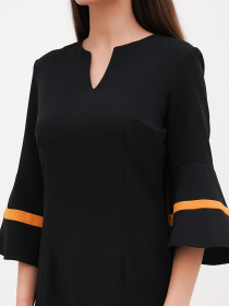 Сарафан Vicolo модель 202-VC-1237_черный_горчичный Фото