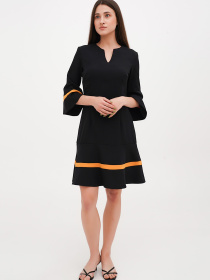 Сарафан Vicolo модель 202-VC-1237_черный_горчичный Фото