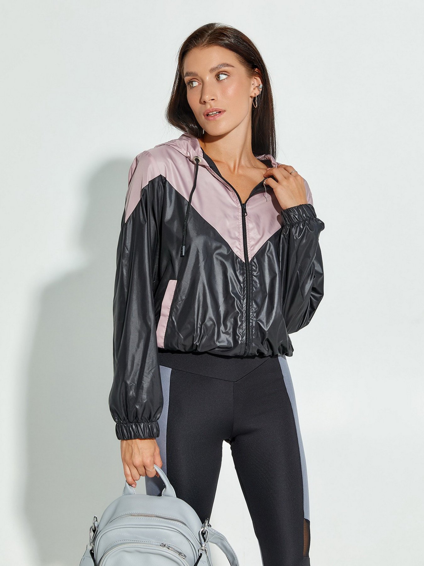 Ветровка ISSA Plus модель SA-122_black_beige Фото