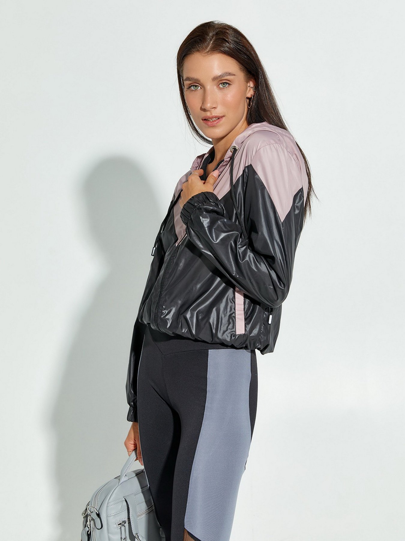 Ветровка ISSA Plus модель SA-122_black_beige Фото