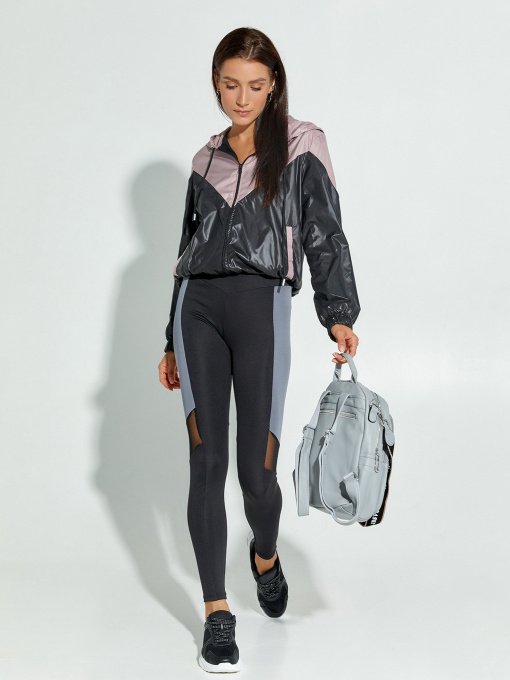 Ветровка ISSA Plus модель SA-122_black_beige Фото