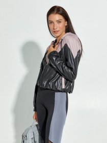 Ветровка ISSA Plus модель SA-122_black_beige Фото