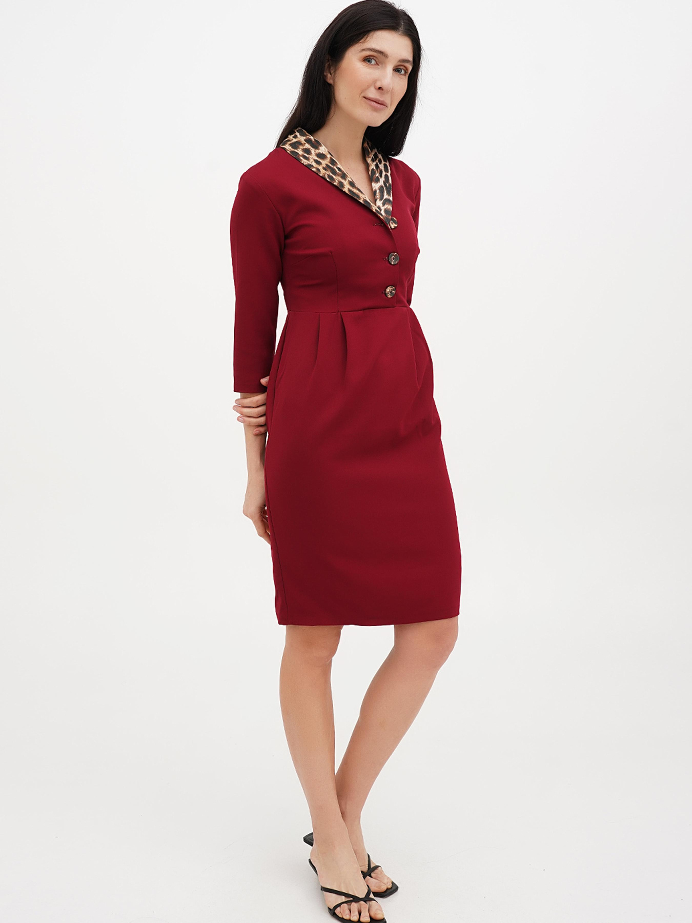 Сарафан Vicolo модель 202-VC-1247_бордовый Фото