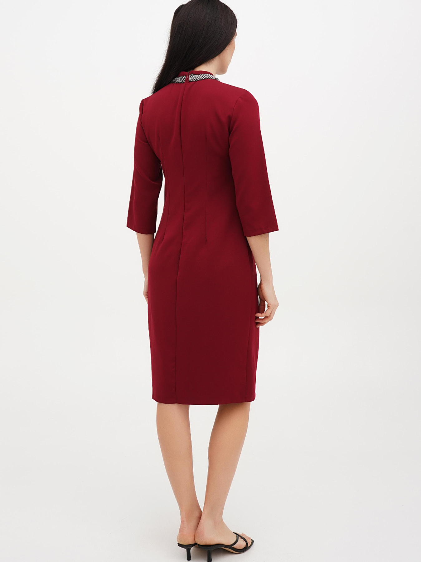 Сарафан Vicolo модель 202-VC-1254_бордовый Фото