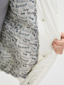 Демисезонная куртка ISSA Plus модель SA-310_milky Фото