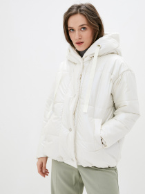 Демісезонна куртка ISSA Plus модель SA-310_milky Фото