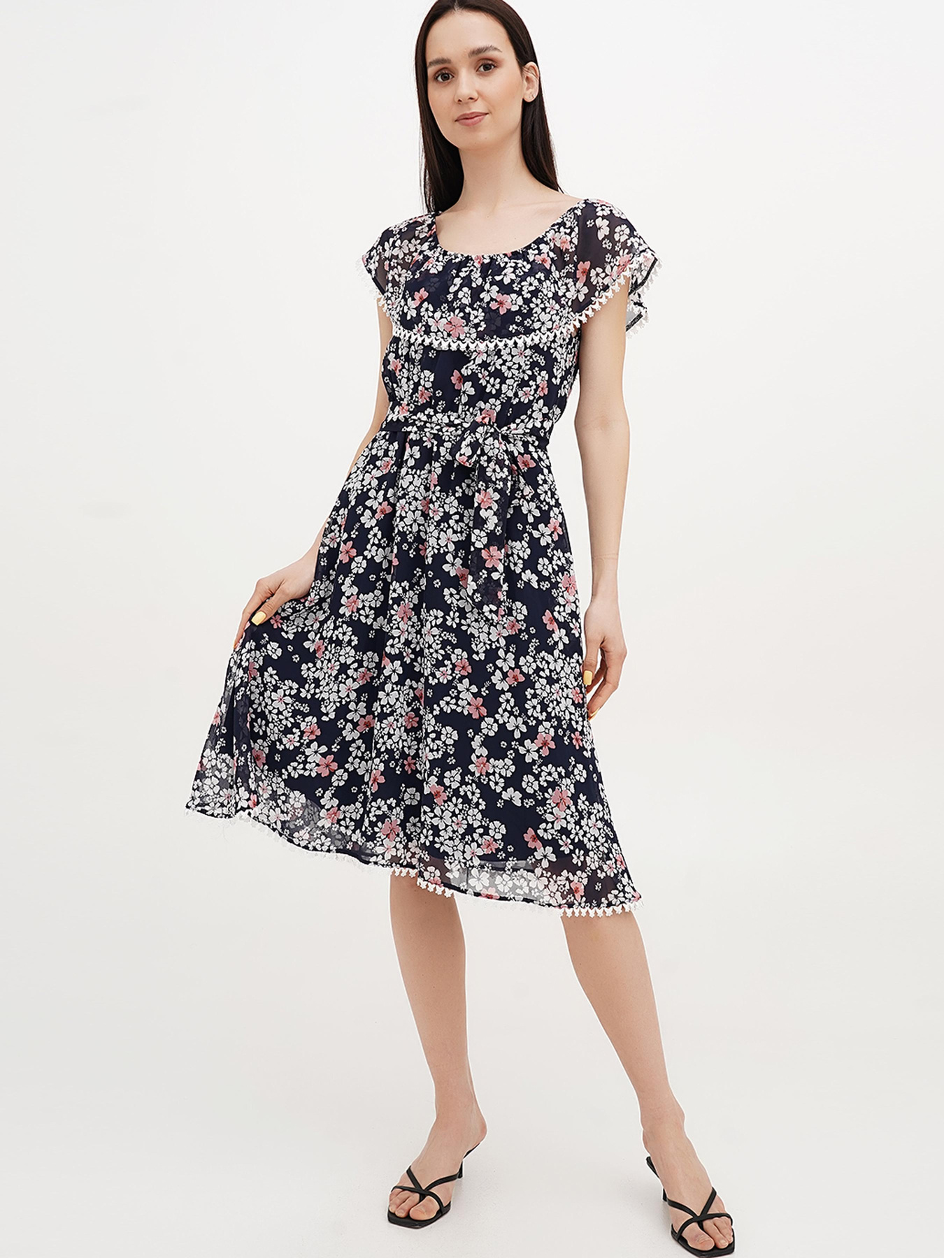 Сарафан Vicolo модель 202-VC-1063_синий_белый Фото