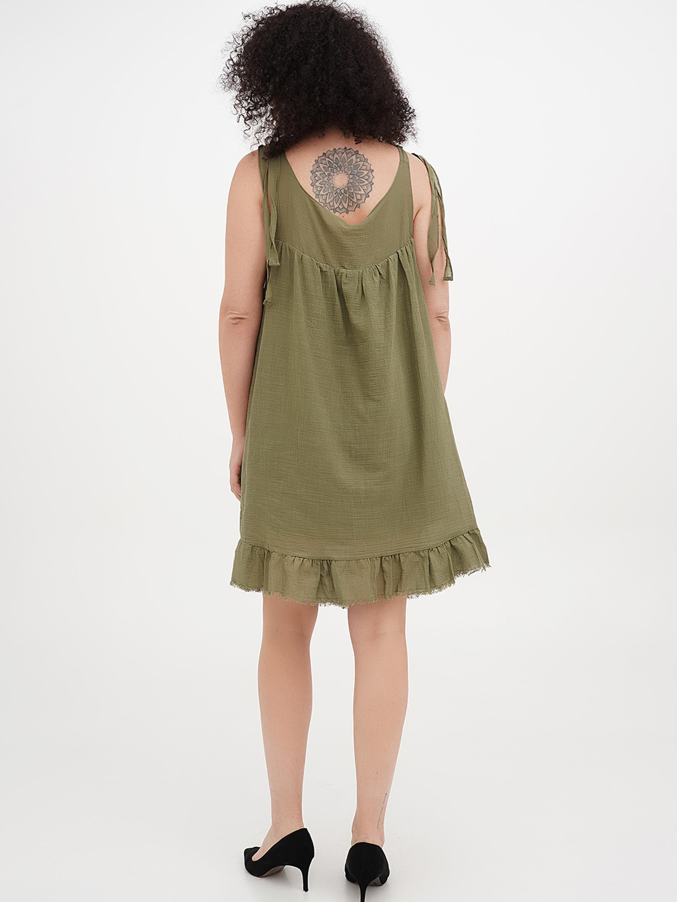 Платье мини Vicolo модель 202-VC-1451_хаки Фото