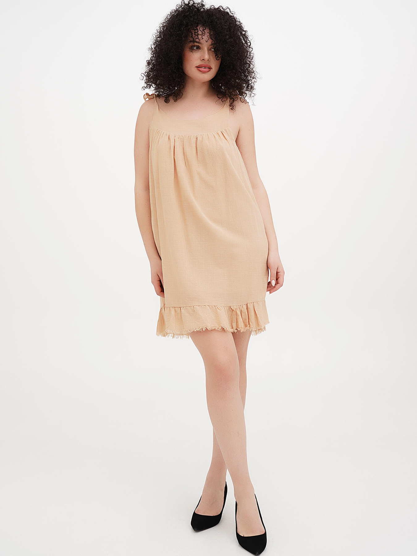 Сукня міні Vicolo модель 202-VC-1451_бежевый Фото