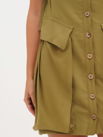 Платье мини Vicolo модель 202-VC-1454_хаки Фото