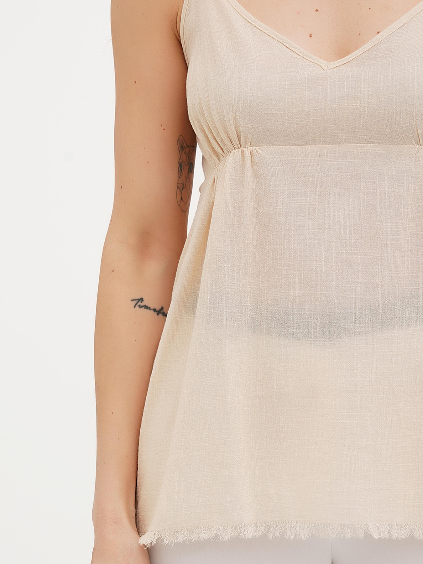 Майка Vicolo модель 202-VC-2331_бежевый Фото