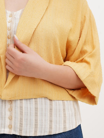 Жакет Vicolo модель 202-VC-6056_горчичный Фото