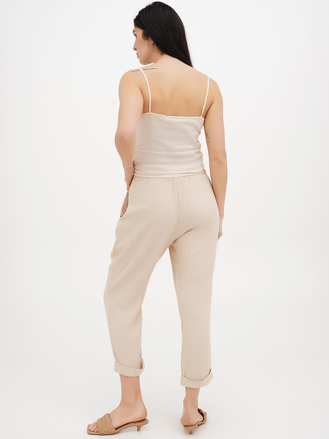 Повседневные штаны Vicolo модель 202-VC-4044_молочный Фото