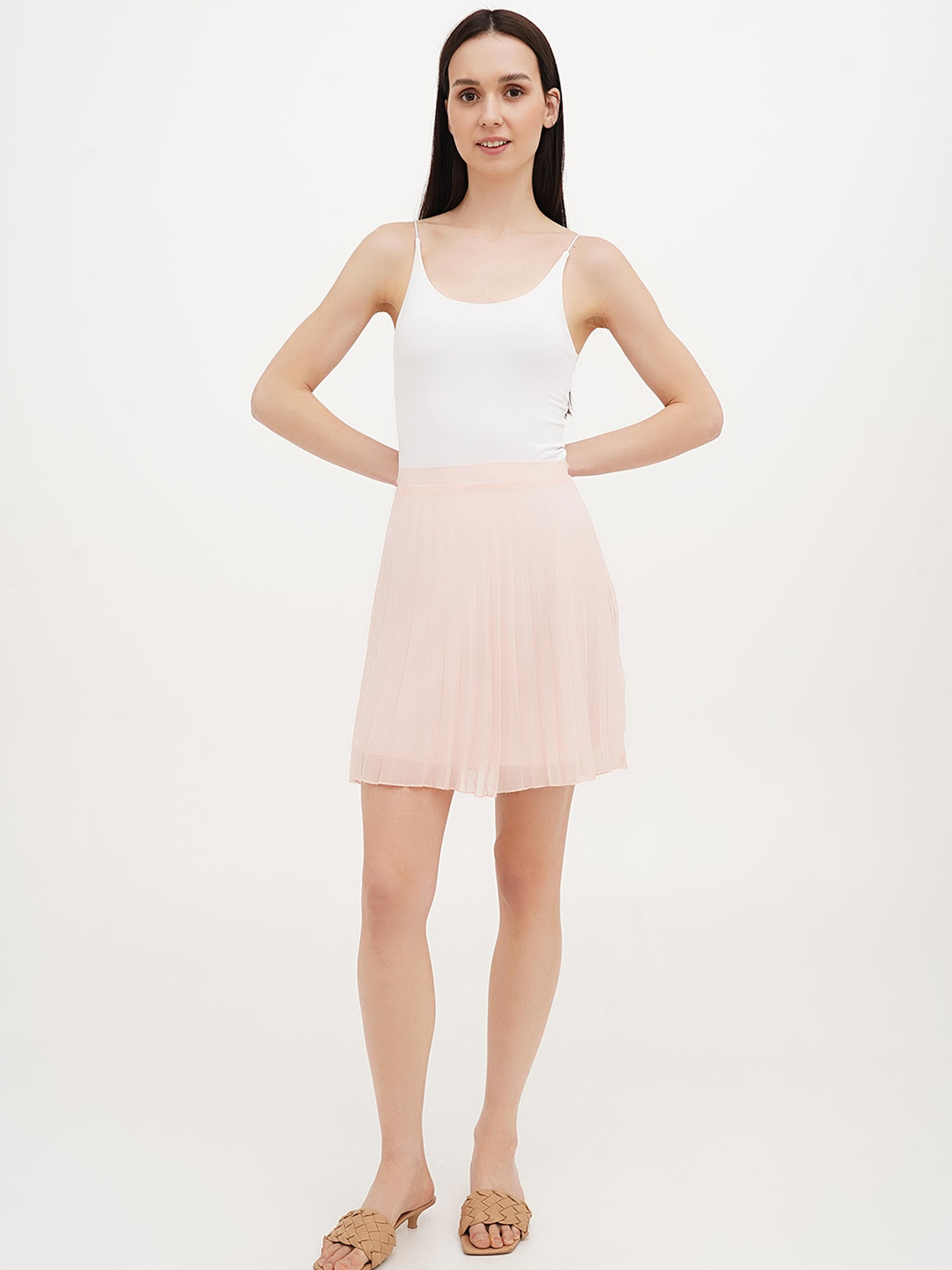 Юбка мини Vicolo модель 202-VC-5077_розовый Фото