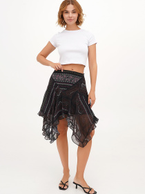 Юбка миди Vicolo модель 202-VC-5078_черный Фото