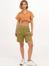 Шорты Vicolo модель 202-VC-5081_хаки Фото