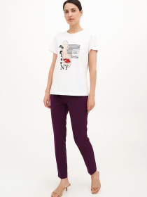 Брюки классические Vicolo модель 212-VCB-4057_фиолетовый Фото