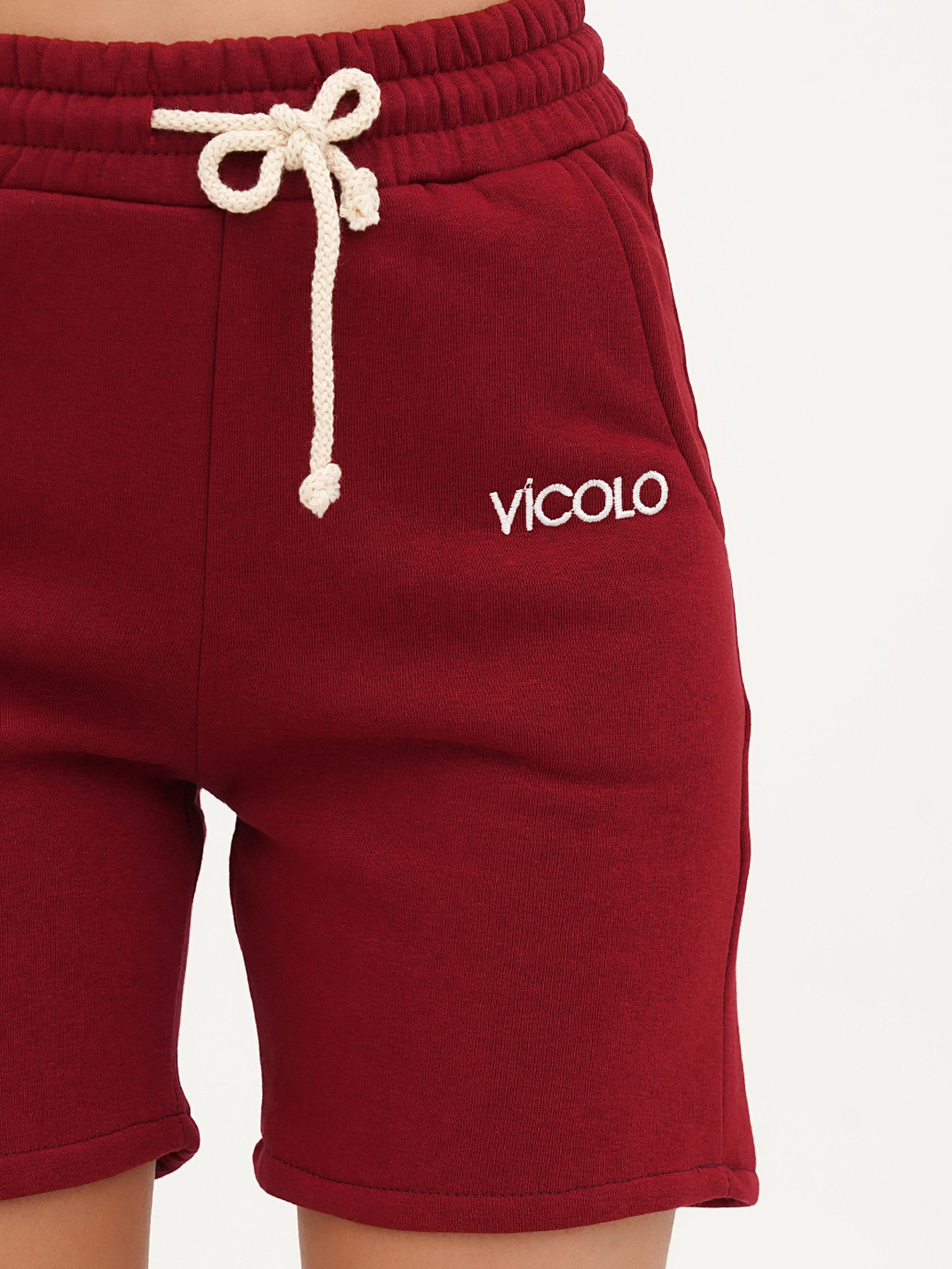 Шорти Vicolo модель 221-VC-4110_бордовый Фото