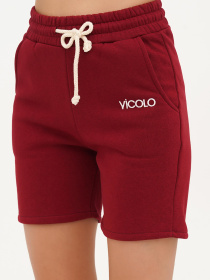 Шорти Vicolo модель 221-VC-4110_бордовый Фото