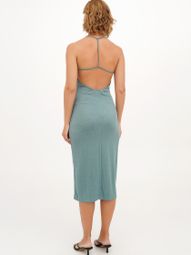 Платье миди Vicolo модель 222-VC-1947_зеленый Фото
