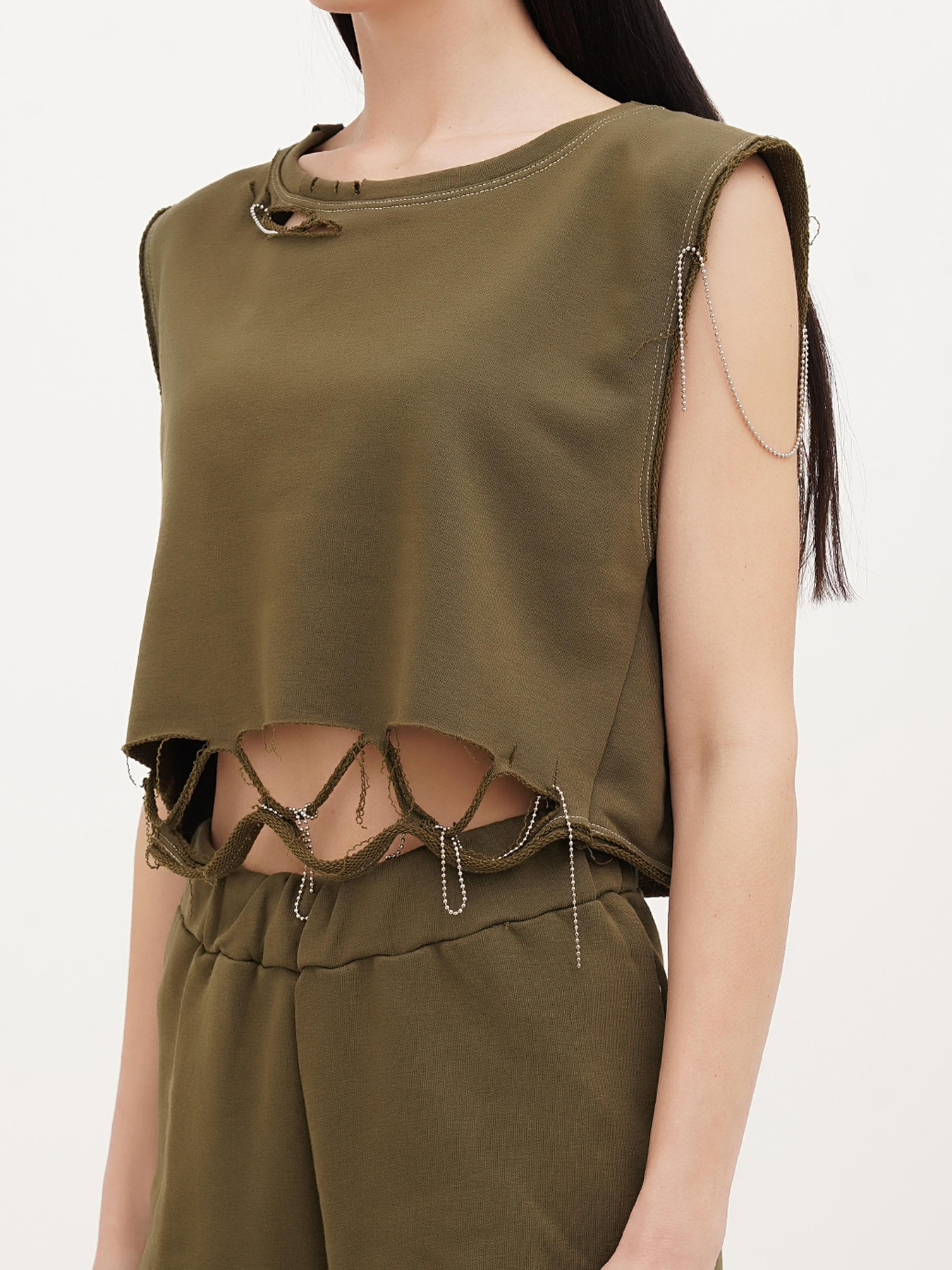 Топ Vicolo модель 222-VC-2742_хаки Фото