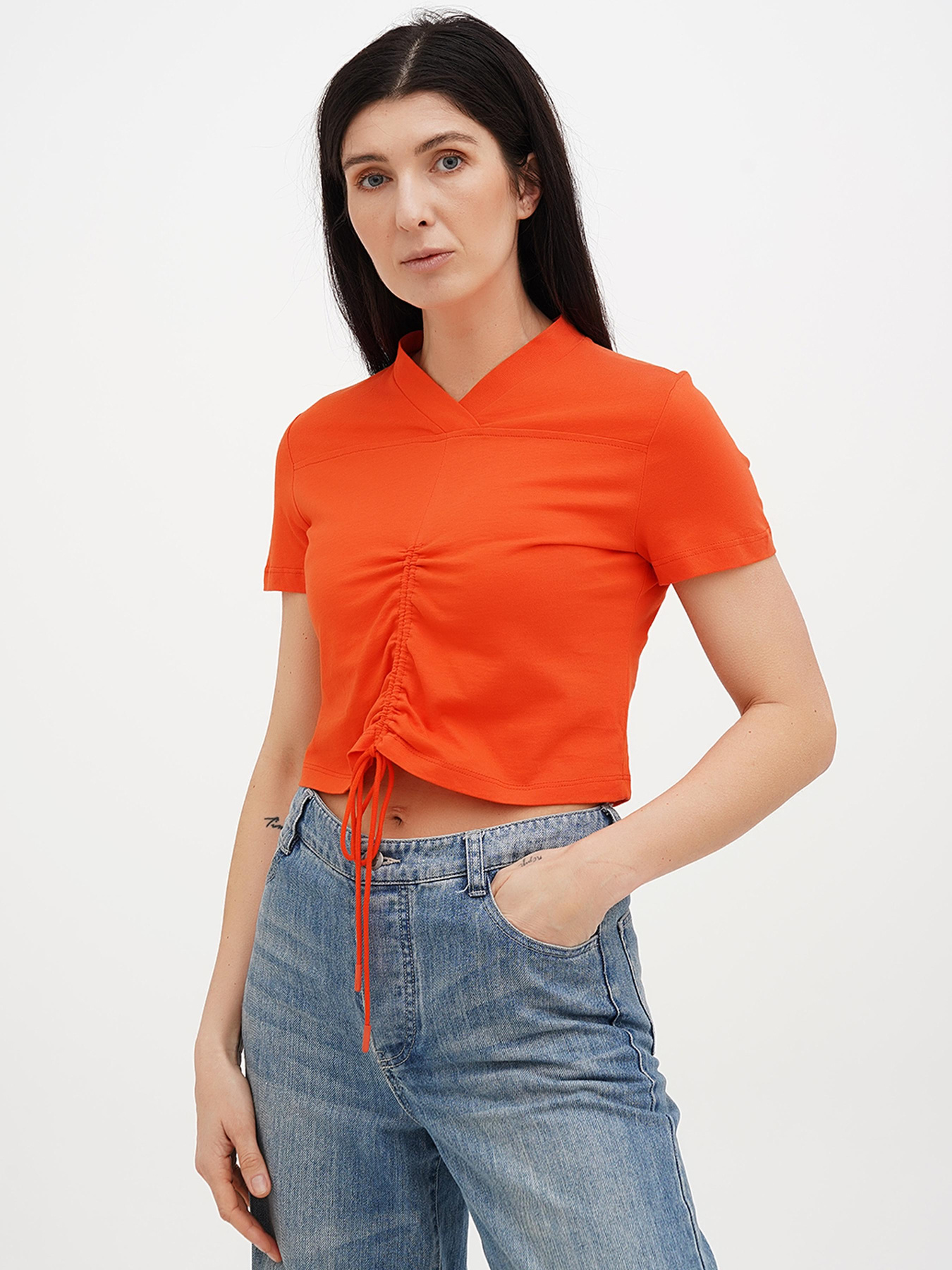 Топ Vicolo модель 222-VC-2744_оранжевый Фото