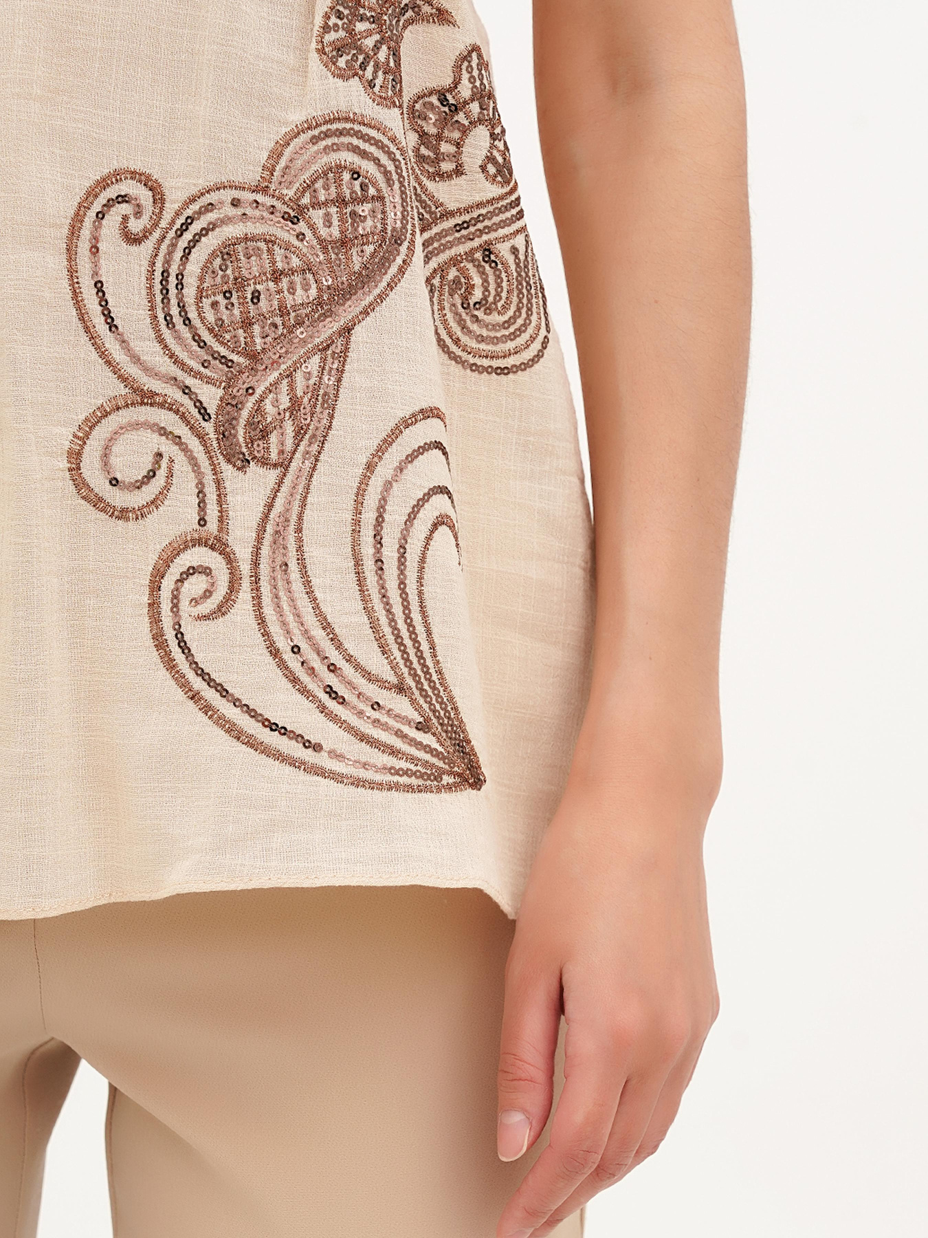 Майка Vicolo модель 222-VC-2756_бежевый Фото