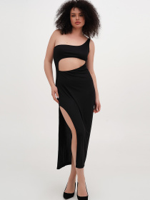 Платье миди Vicolo модель 232-VC-1999-19_черный Фото