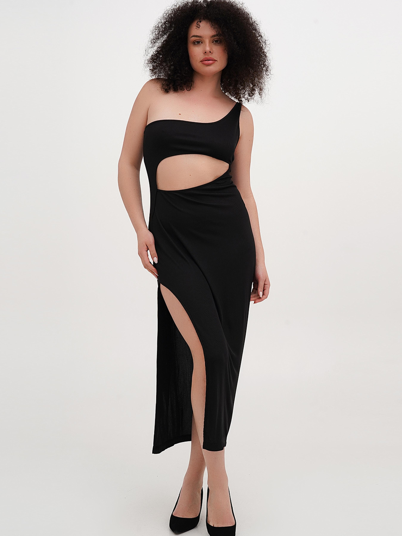 Платье миди Vicolo модель 232-VC-1999-19_черный Фото