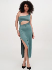 Платье миди Vicolo модель 232-VC-1999-19_зеленый Фото