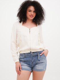 Бомбер Vicolo модель 232-VC-6124_молочный Фото