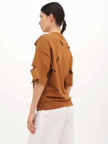 Футболка Vicolo модель 232-VC-2831_светло_коричневый Фото