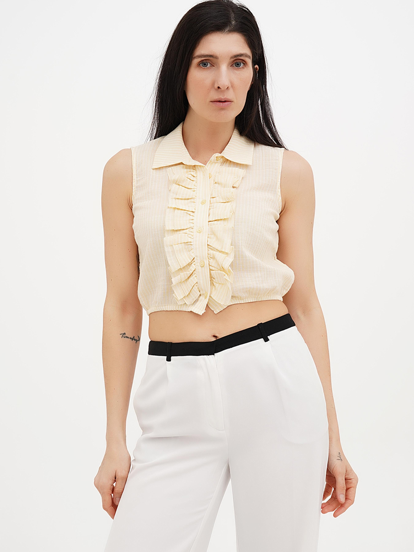 Рубашка Vicolo модель 232-VC-2833_желтый Фото