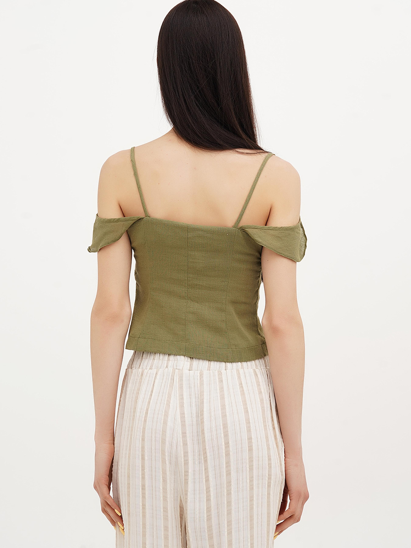 Майка Vicolo модель 222-VC-2910_хаки Фото