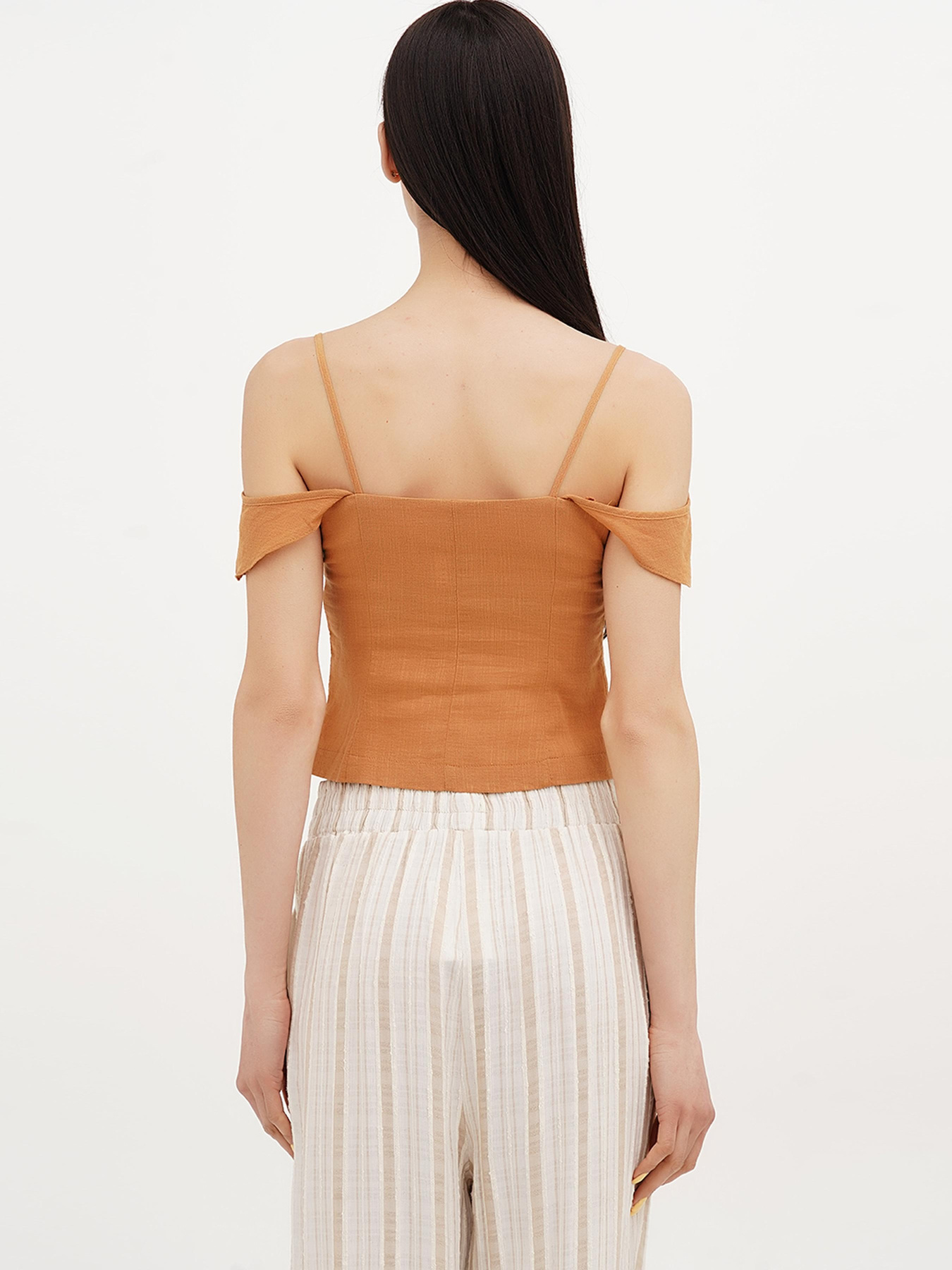 Майка Vicolo модель 222-VC-2910_коричневый Фото