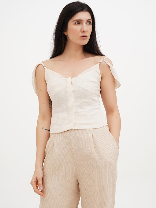 Майка Vicolo модель 222-VC-2910_бежевый Фото