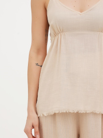 Майка Vicolo модель 222-VC-2912_бежевый Фото