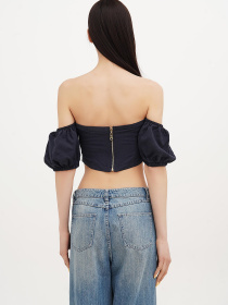 Топ Vicolo модель 222-VC-2917_темно-синий Топ Vicolo модель 222-VC-2917_темно-синий Фото