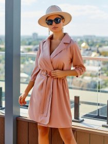 Платье миди ISSA Plus модель 12834_beige Фото