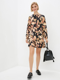 Сукня міні ISSA Plus модель 12895_multicolor Фото