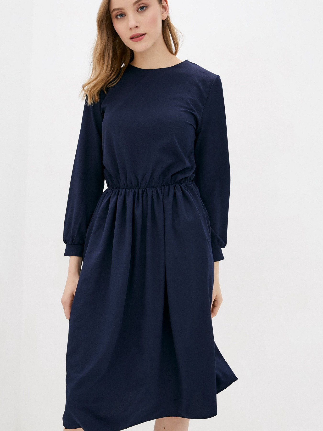 Сукня міді ISSA Plus модель 12510_darkblue Фото