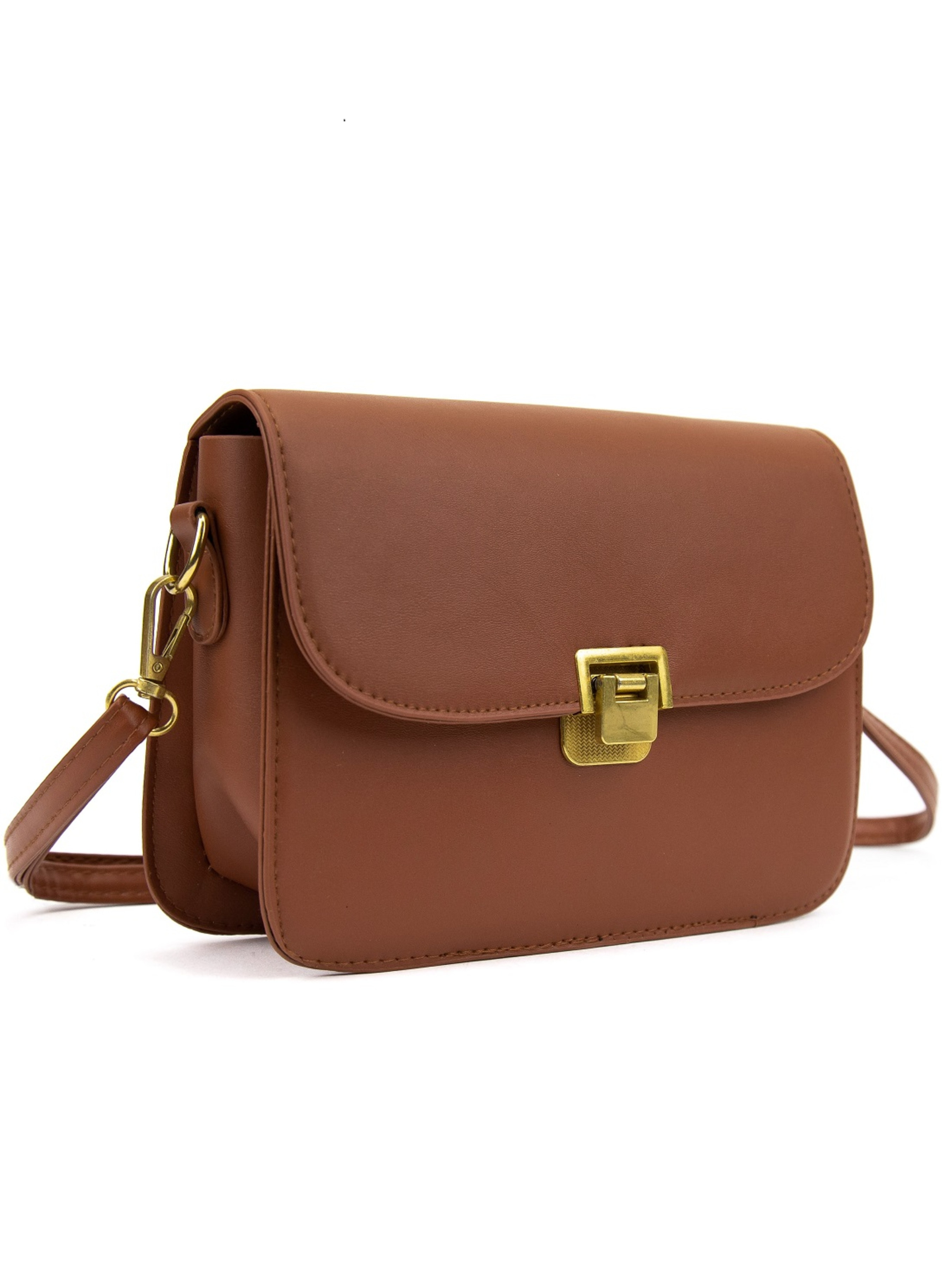 RoyalBag Крос-боді (P1-2806C) Жіноче, колір - Коричневий, матеріал - Штучна шкіра RoyalBag - купити в Україні