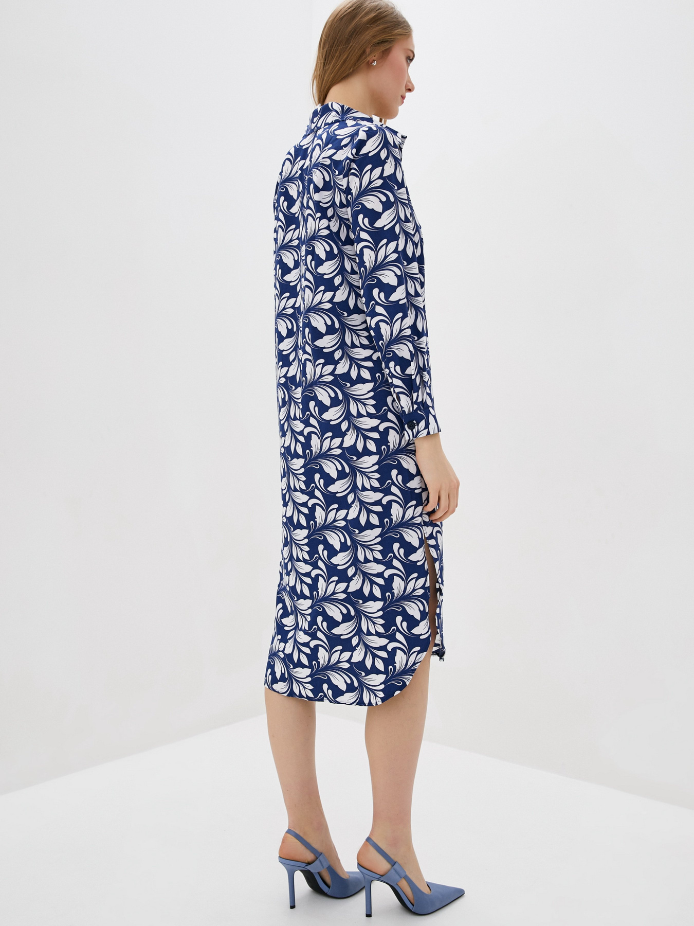 Сукня міді ISSA Plus модель 13055_blue Фото