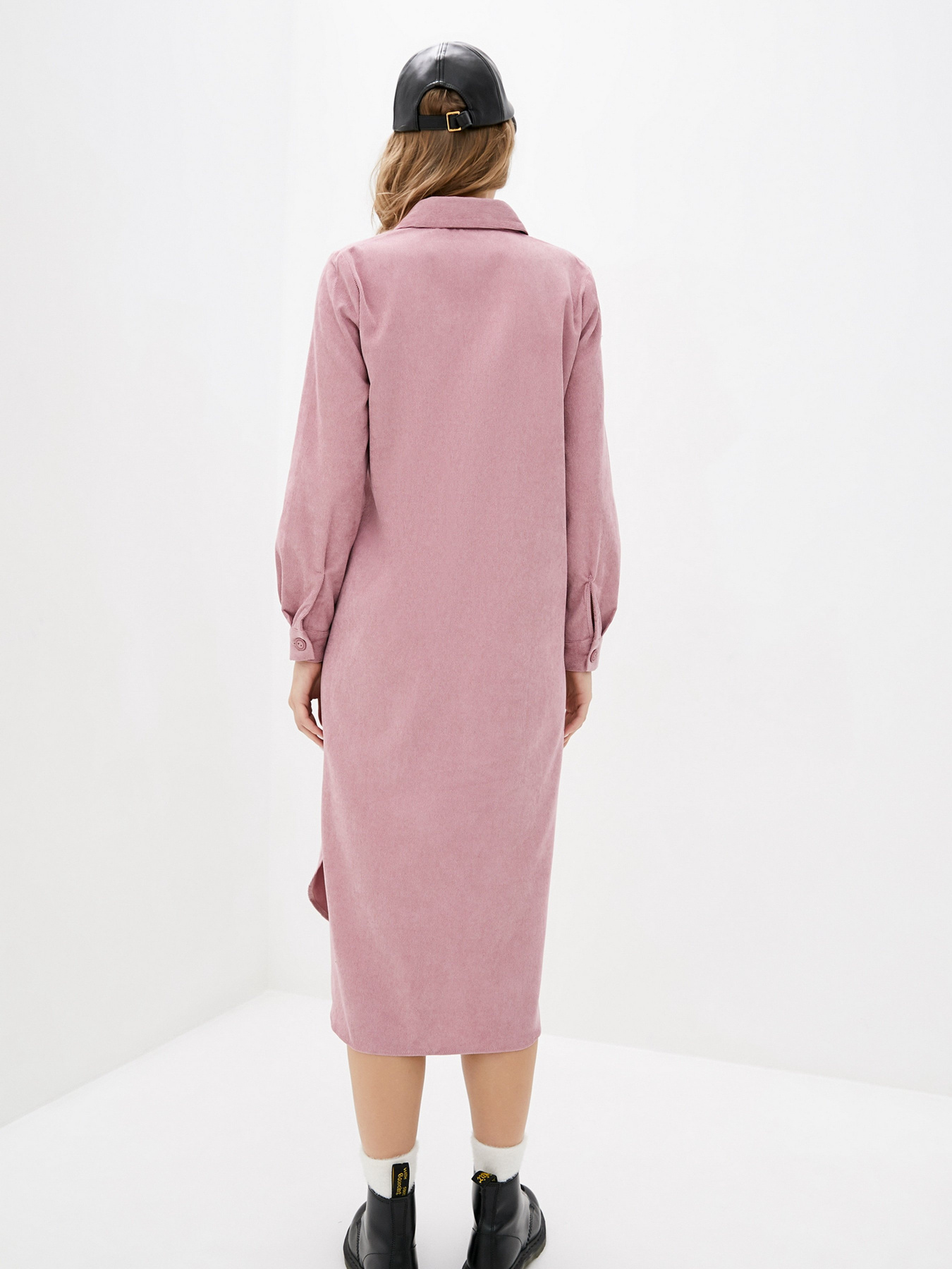 Сукня міді ISSA Plus модель 13056_pink Фото