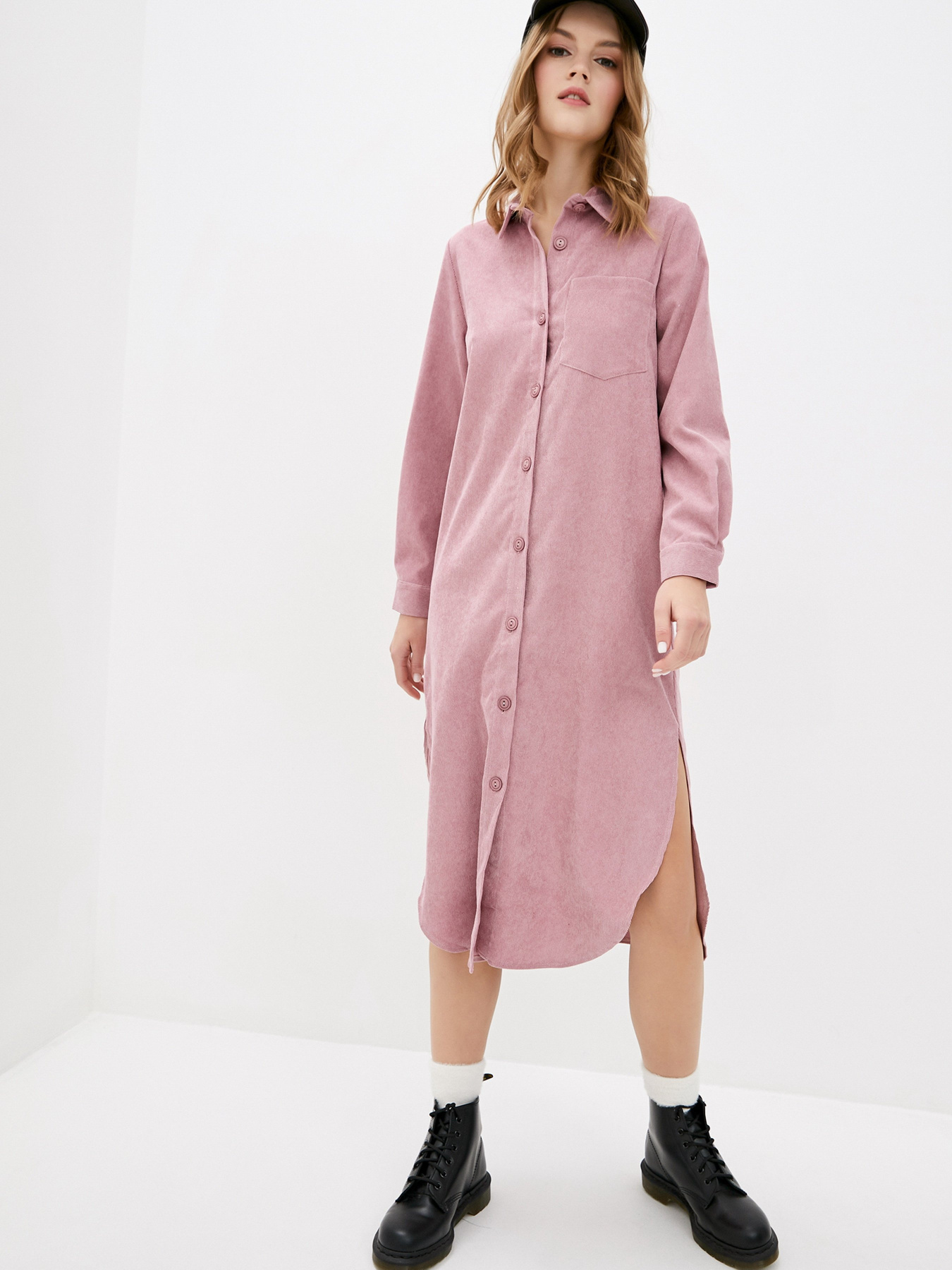 Сукня міді ISSA Plus модель 13056_pink Фото