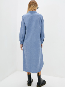 Платье миди ISSA Plus модель 13056_blue Фото