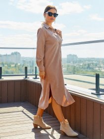 Сукні ISSA Plus модель 13056_beige Фото