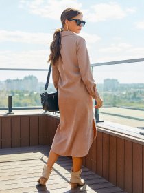 Сукні ISSA Plus модель 13056_beige Фото