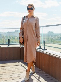 Сукні ISSA Plus модель 13056_beige Фото